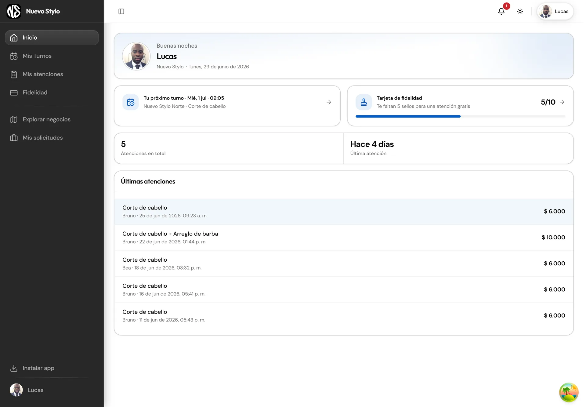 Nuevo Stylo App — 5/20