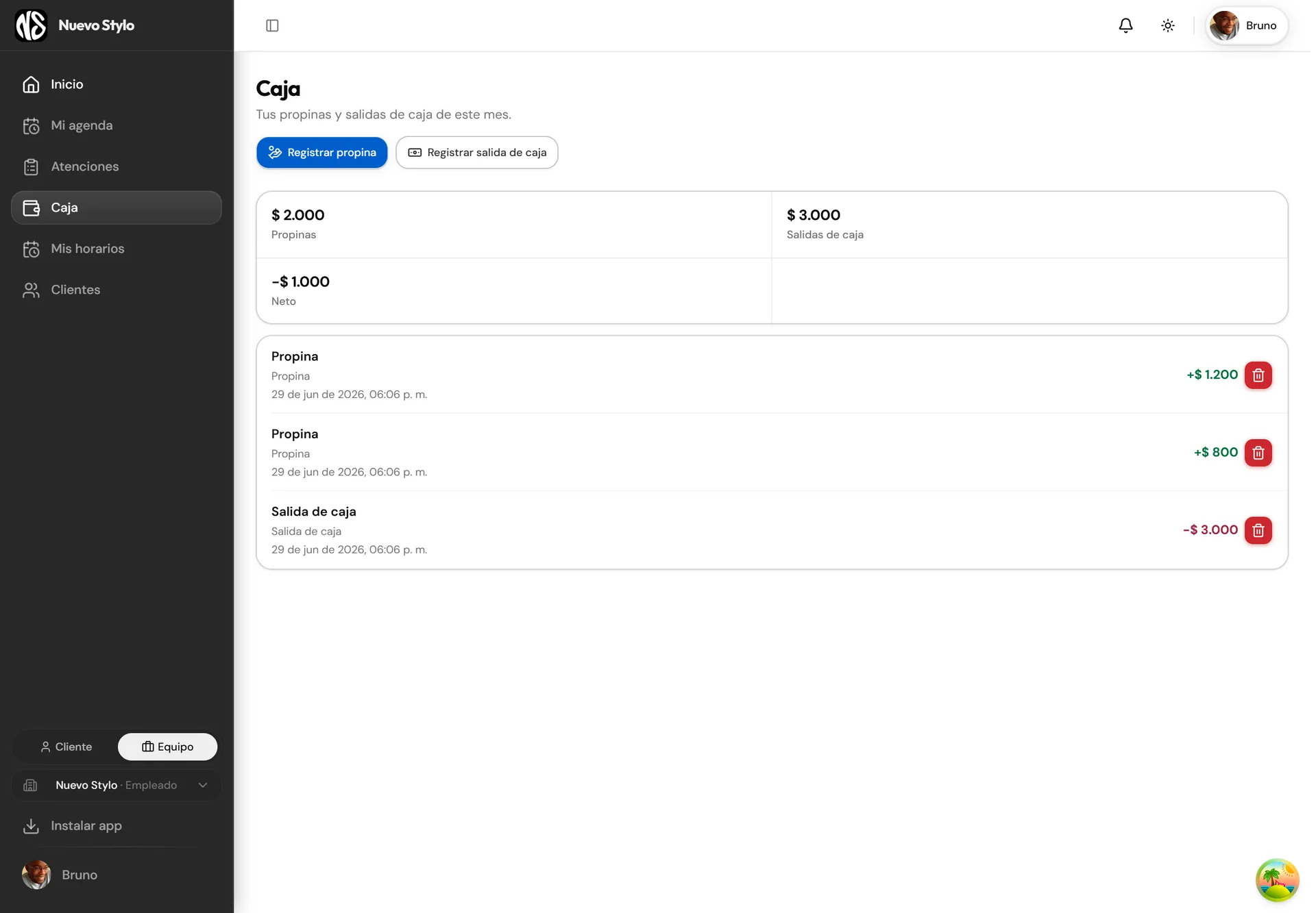 Nuevo Stylo App — 9/20