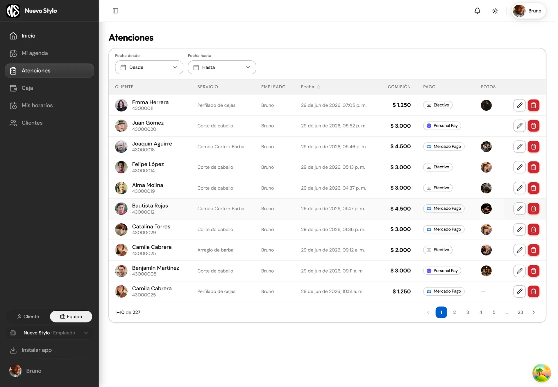 Nuevo Stylo App — 10/20