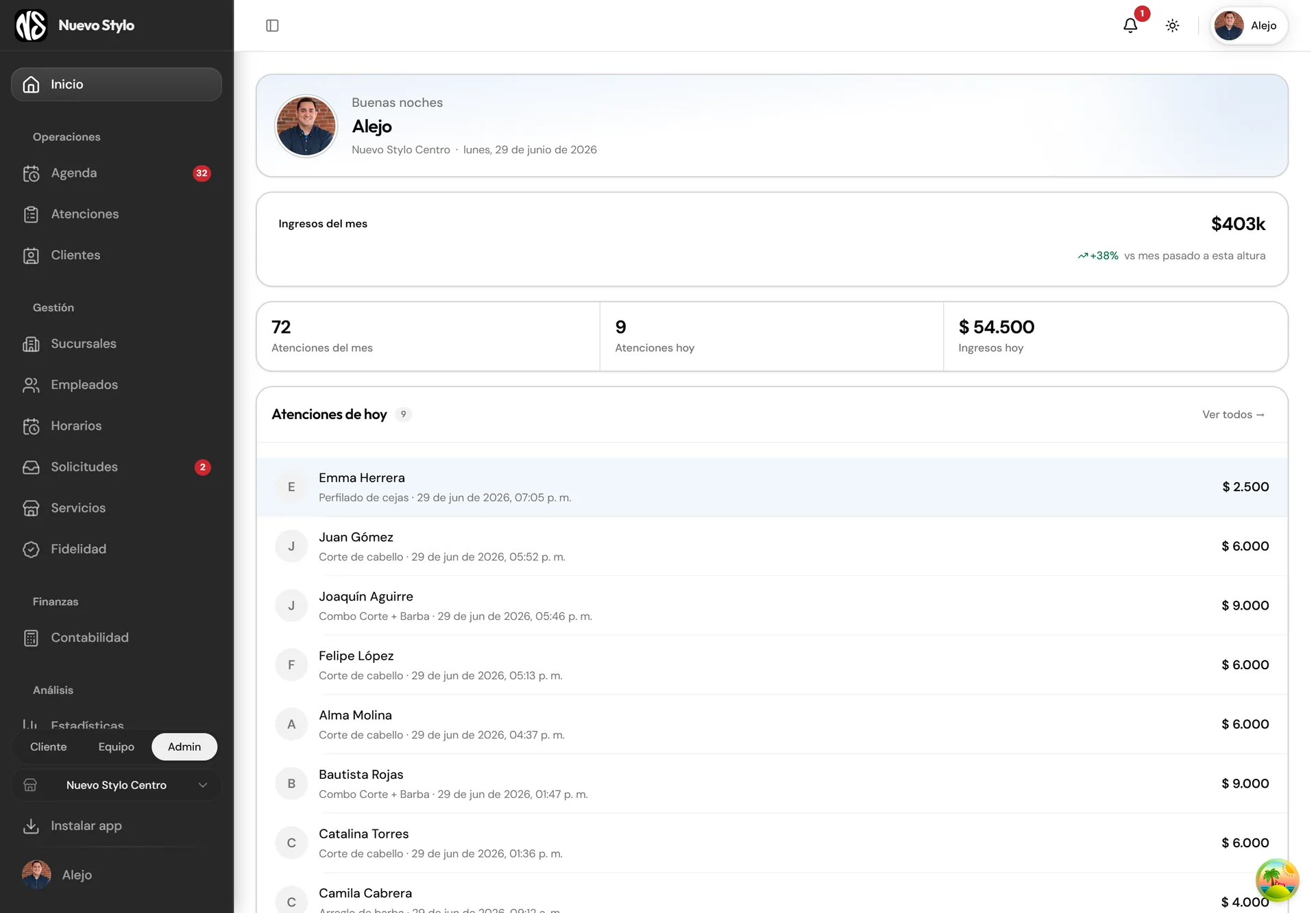 Nuevo Stylo App — 11/20
