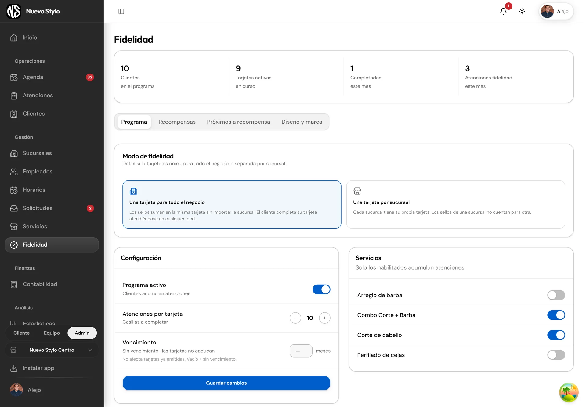 Nuevo Stylo App — 18/20